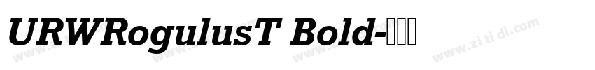 URWRogulusT Bold字体转换
